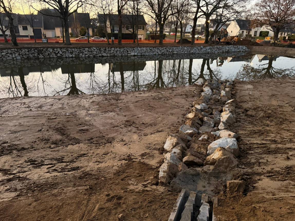 Aménagement pour gestion des eaux pluviales