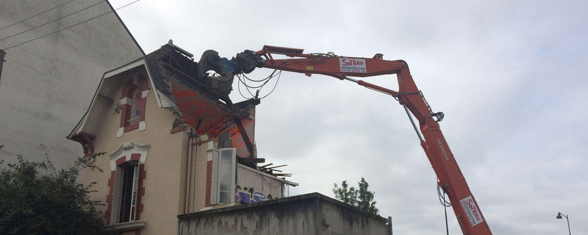 Démolition de maisons rue St Hélier Rennes