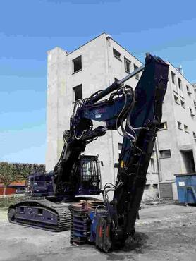 Chantier de démolition à Saint-Malo