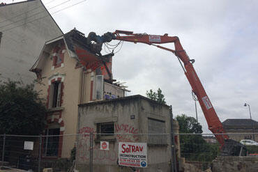 Déconstruction de maisons mitoyennes - Rennes