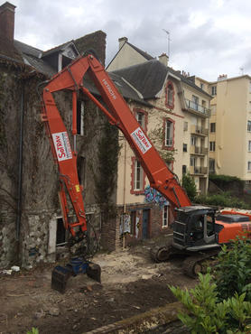 Déconstruction deux maisons bourgeoises Allée St Hélier Rennes