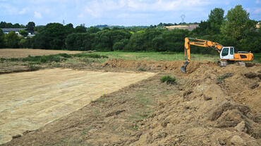 Fin de terrassement pour un programme immobilier