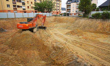 Travaux de terrassement SOTRAV chantier Kerbus